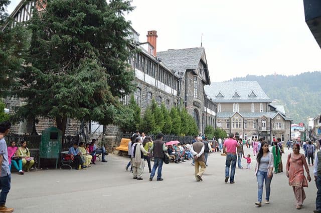 Mall Road - places to visit in shimla